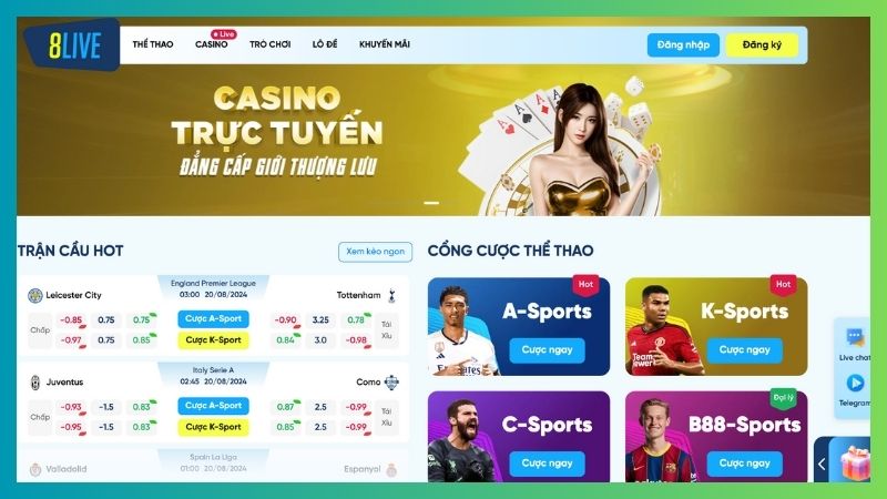 8Live – tận hưởng cổng game săn cá đình đám nhất Châu Á